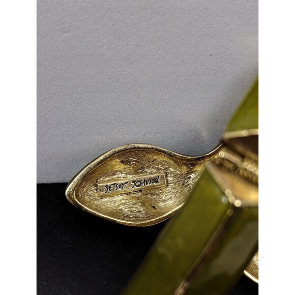 Betsey Johnson Snake Bangle Bracelet Jungle Book Green & Pink Coil Wrap Serpent - Picture 7 of 9